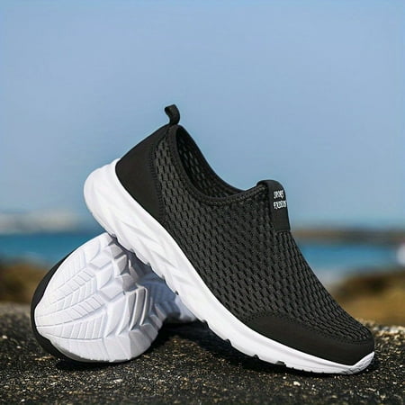 

Men s Casual Breathable Lightweight Mesh Slip On Walking Shoes Casual Outdoor Anti-skid Sneakers Driving Shoes