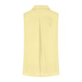 thumbnail image 5 of DYMADE Womens Summer Workwear Turn-down Collar Sleeveless Single Breasted Basic Blouse, 5 of 5