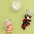 thumbnail image 2 of 7Pcs Transparent Pill Organizer Case,Stackable Travel Pill Box,Supplements Fish Oil Pills Holder Dispenser with Lid, 2 of 8