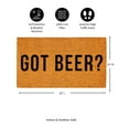 thumbnail image 3 of 28" x 16" Nature Coir Mat, Got Beer?, 3 of 6
