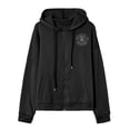 thumbnail image 2 of Fermeture à Glissière Chandails à Capuche pour Femmes 50 % de Rabais en Liquidation Mode Fermeture à Glissière Col en V Chandails à Manches Longues Imprimé Blouse à Capuche Chandail en Molleton, 2 of 3