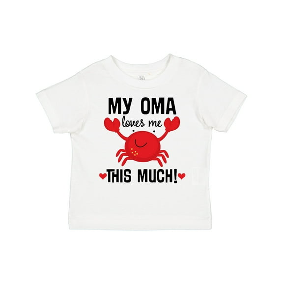 Inktastic Oma Loves Me Grandson Boys or Girls Toddler T-Shirt