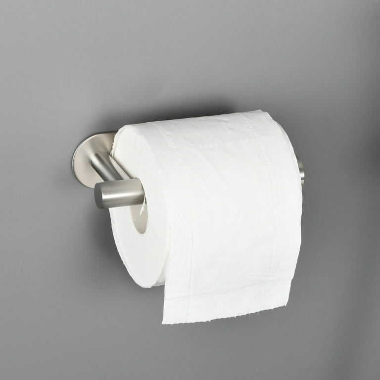 Adhesive Toilet Paper Holder with Shelf, SUS304 Stainless Steel