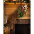 thumbnail image 5 of Pronk! Tan Dachshund Hearth Hound Decorative Dog Christmas Stocking, 5 of 5