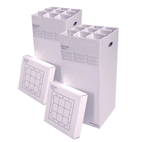 AOS Rolling Storage File Manager 37-9-2PK Stores Rolled Items Up to 36" in Length