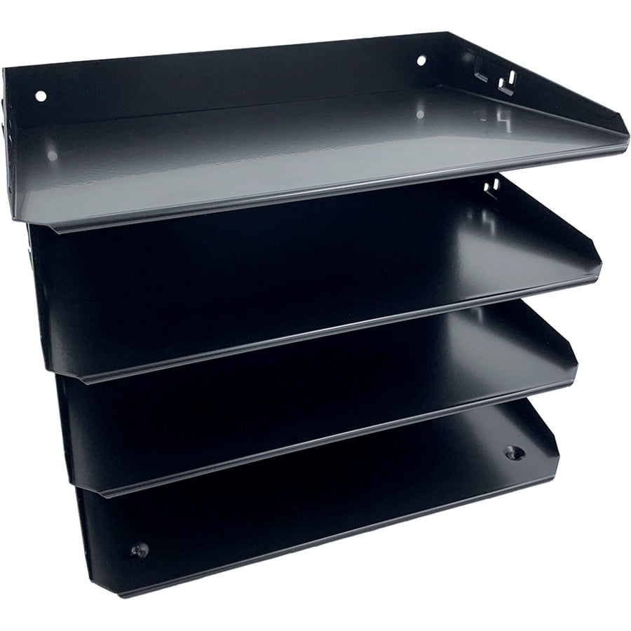 Huron, Horizontal Slots Desk Organizer, 1 Each, Black
