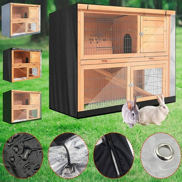 BETOOL Rabbit Hutch Cover for Double Deckers Double Hutches Pet Cage
