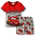 thumbnail image 3 of Conjunto de Pijamas de verano para niños, camiseta de manga corta, pantalones cortos, Pijamas para niños y niñas, Pijamas de dibujos animados, cosplay de Spiderman, ropa de dormir para bebés, 3 of 5