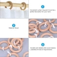 thumbnail image 4 of Miangastore Window Drapery Rod Rings Synthetic Material 5pcs, 4 of 8