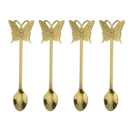 

Bestonzon Spoon Spoon Spoonsice Spoons Cocktail Stirring Serving Coffee Metal Dinner Appetizer Dragonfly Teaspoon Korean Stainless