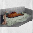 thumbnail image 6 of Geology Soft Flannel Fleece Blanket, Composition of Earth Illustration Computer Graphic Design Globe and Lava on Green, Cozy Plush for Indoor and Outdoor Use, 50" x 70", Multicolor, by Ambesonne, 6 of 6