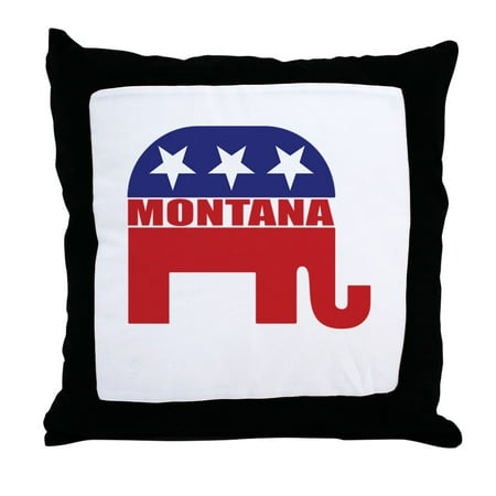 Classic Republican Elephant - CafePress - Montana Republican Elephant - Decor Throw Pillow (18