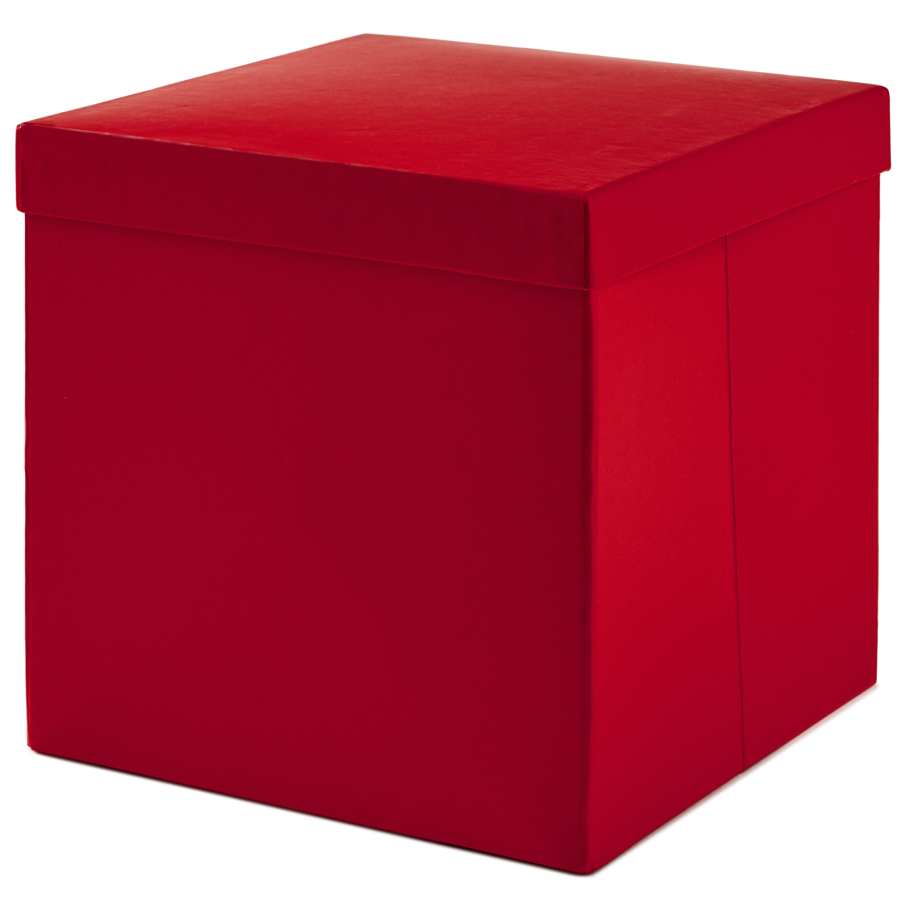 Hallmark 7&quot; Large Gift Box with Lid (Red) for Birthdays, Christmas, Bridal Showers, Weddings