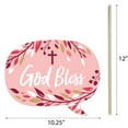 thumbnail image 6 of Big Dot of Happiness Pink Elegant Cross - Girl Religious Party Photo Booth Props Kit - 20 Count, 6 of 6
