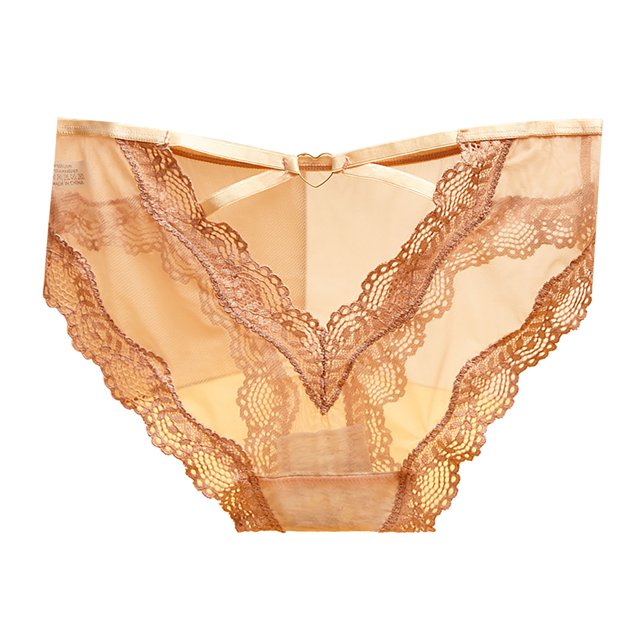 Gibobby Tangas de mujer Calzoncillos huecos de seda de hielo a rayas sexis a la moda, bragas de mujer con rosca en las nalgas(Oro Rosa,Talla única)