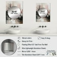 thumbnail image 4 of Designart "Rosy Nocturnal Fluidity I" Minimalism Mirror Wall Decor - Modern Pink Abstract Mirror Wall Art For Bathroom - 32" x 24" Inch, 4 of 5
