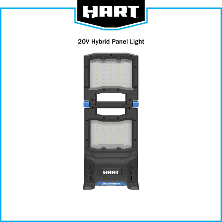 HART 20-Volt Hybrid LED Panel Light, 2,000 Lumens, (Battery Not Included)