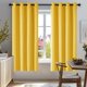 thumbnail image 1 of Cortinas opacas Deconovo para dormitorio, juego de 2, 132 cm de ancho x 137 cm de largo, con aislamiento térmico y reducción de ruido, cortinas sostenibles con ojales para oscurecer ventanas, ideal pa, 1 of 1