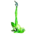 thumbnail image 3 of GROWTH TANK Yoga Frogs Creative Resin 3D Frog Figurine Model for Decoration Yard Decor e e, 3 of 7