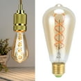 thumbnail image 1 of Bombilla De Filamento, Bombilla ST64 De Filamento En Espiral Flexible De Alta Transmitancia De Luz Para Herramientas Eléctricas Para Piezas De Lámparas De Exterior Para Piezas De, 1 of 7