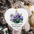 thumbnail image 4 of Personalized Iris Flower Ceramic Xmas Ornament, Iris Flower Christmas Ornament Gifts for Women Besties Friends Mommy, Custom Name Iris Lover Ceramic Ornament Xmas, Iris Flower Christmas Tree Ornament, 4 of 6