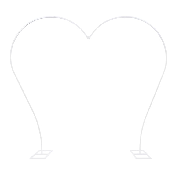 Toolven Elegant Heart-shaped Wedding Arch, 8.7*7.7ft, High-quality Carbon Steel, Easy to Install and Detach, Ideal for Weddings and Celebrations