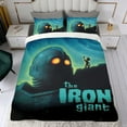 thumbnail image 4 of The Iron Giant Themed Bed Sheet Set Three Piece Set 53x79 In ches Comfortable And Skin Friendly Unique Design Creating A Star Studded Night Home Decor Gifts For Family Friends fans, 4 of 6