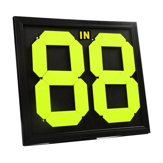 koolsoo Portable Football Soccer Manual Substitution Board Card Manually Fliping Numbers