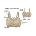 thumbnail image 5 of Women's Playtex US4221 Bounce Control Wire Free Sports Bra (Black 46G), 5 of 7