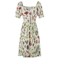 thumbnail image 5 of Cottagecore light green Dress Clothing dresses for women 2024 dress korean style summer women's dress 2024, 5 of 6
