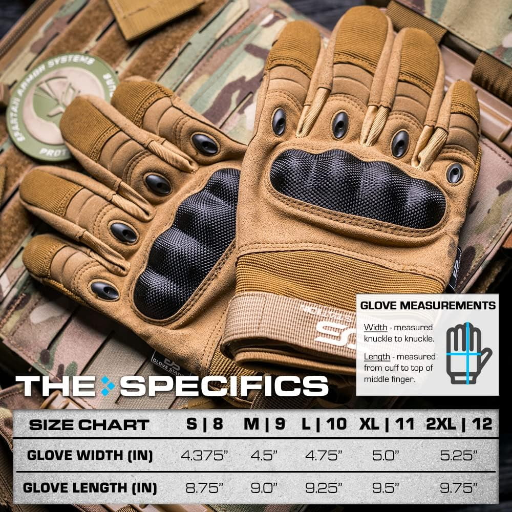 Glove Station Motorcycle Gloves for Men - Touchscreen Riding Gloves with Impact Protection - Motorcycle Gear for Road & Dirt Bike Use, Tan, XL