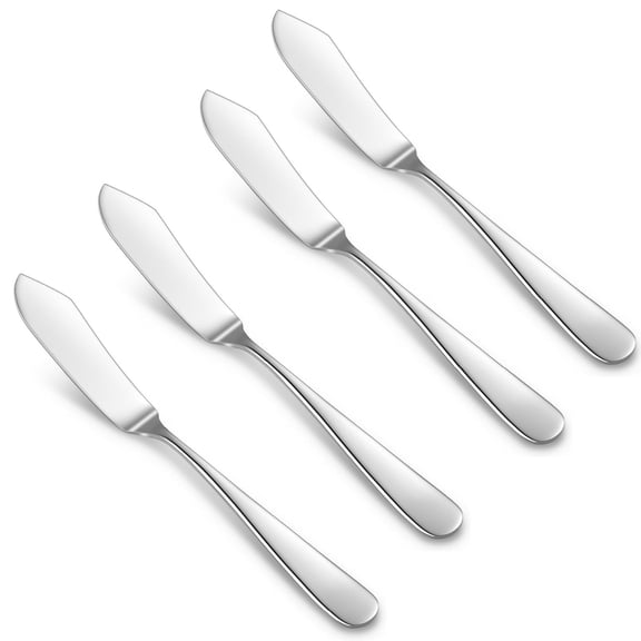 5.7In Durable Butter Knife,4Pcs Butter Knives,Heavy Duty Butterknives,Food Grade Stainless Steel Knives for Soft Cheeses and Jam