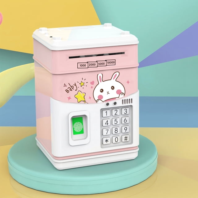 Alcancía inteligente con sensor de huella digital - ¡Ahorra con música y diversión!
Este increíble cofre de ahorros tiene 11 canciones infantiles que se activan al guardar dinero. Con diseño de