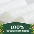 Aria 100 Recycled Toilet AIF4 Paper, 1 Pack of 6 Rolls, 3 Soft Layers