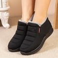 thumbnail image 3 of KaLI_store Hiking Boots for Women Women's Winter Boots Waterproof Snow Boots Insulated Walking Boots Black,7, 3 of 5