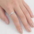 thumbnail image 2 of CHOOSE YOUR COLOR Sterling Silver Knot Ring, 2 of 3