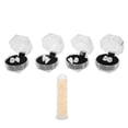 thumbnail image 2 of False Teeth, 4 Pairs Cosplay Dentures With Teeth Pellets Adhesive For Halloween, 2 of 8