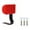 Red, variant on Electric Bicycle Backrest Cushion Rack Metal Support Universal Size for E Bike Rear Passenger Seat