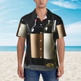 thumbnail image 2 of Balery Two Bottles Of Red And White Wine Camisas hawaianas de manga corta para hombre, camisas playeras de corte holgado, camisas de vacaciones con botones,3X-Large, 2 of 7