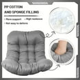 thumbnail image 3 of SDJPOI Egg Chair Cushion, Hammock Swing Replacement Cushion, Waterproof Soft Comfy Hanging Basket Seat Pads, Thicken Hanging Chair Cushion for Indoor Outdoor Furniture, 3 of 9