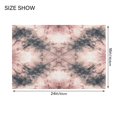thumbnail image 2 of 2 Piece Bath Mat Set with U-Shaped Toilet Mat and Rectangle Bath Rugs Non Slip Machine Washable Bathroom Mats Soft Pink Tie-dye Pattern, 2 of 7