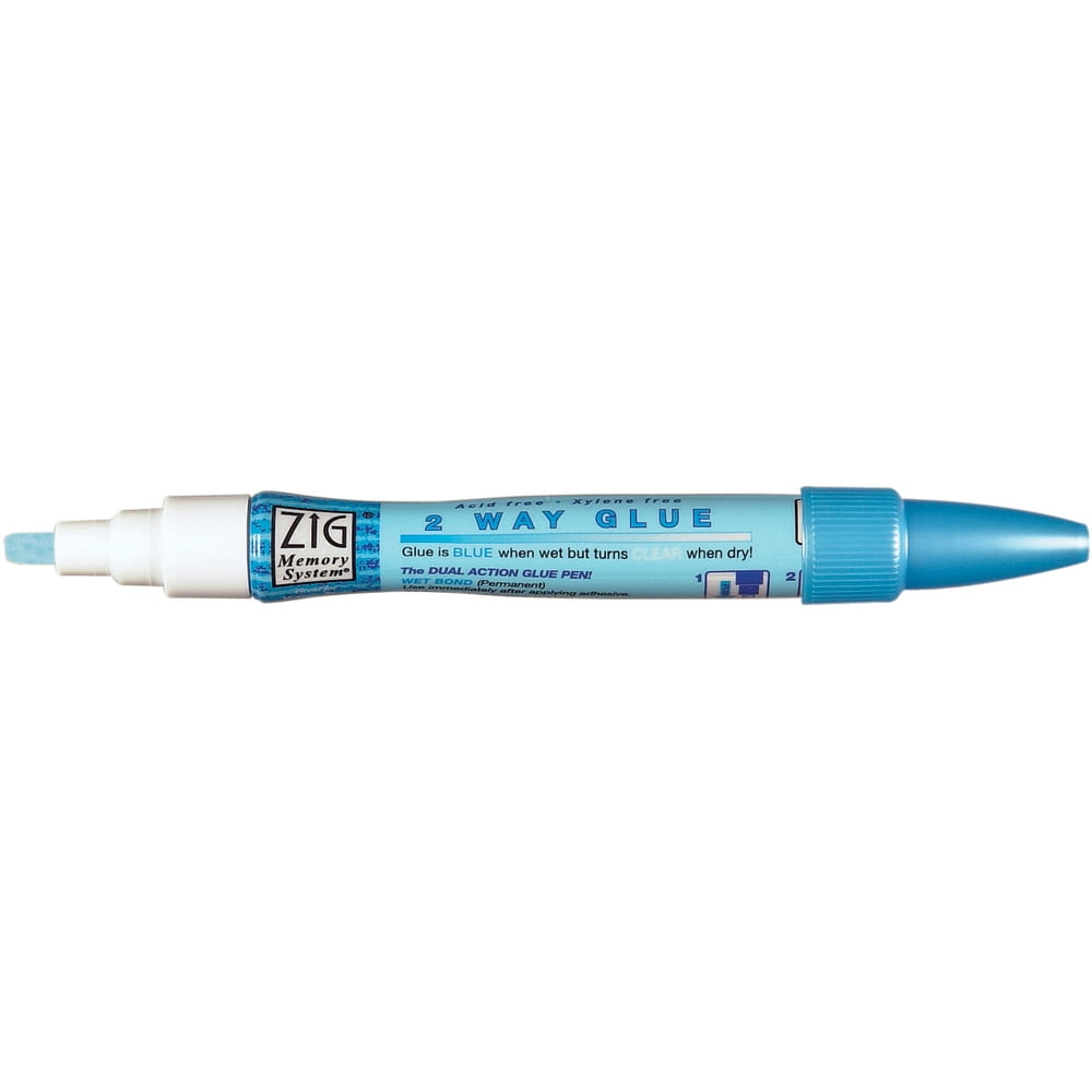 Zig 2Way Glue Pen, Chisel Tip, 4mm, 12pk