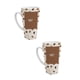 thumbnail image 1 of Duo de tazas de cerámica 502 ml diseño café decorativo, 1 of 7