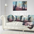 thumbnail image 3 of Designart Mysterious Fairytale Yellow Wood - Landscape Photography Throw Pillow - 12x20, 3 of 5