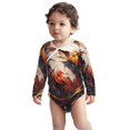 thumbnail image 2 of Xecao Colorful Abstract Eagle Print Baby unisex-baby Cotton Long-sleeve Bodysuits-3 Months, 2 of 6