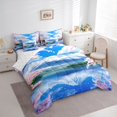 thumbnail image 3 of Homewish Cherry Blossom 7-Piece Bedding Comforter Set,Japanese Fuji Mountain King Bedding Sets,Pink Sakura Bed Sheets For Men Women,Ultra Soft Home Decor Reversible, 3 of 8