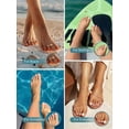 thumbnail image 4 of 4Pcs 14K Gold Plated Toe Rings for Women Adjustable Gold Toe Ring Set Non Tarnish Open Band Toe Rings Stacking CZ Bow Summer Beach Foot Jewellery for Women, 4 of 7