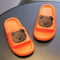 thumbnail image 4 of adviicd Slippers for Girls Unisex-Child Beach Slides Comfort Slide Sandals Slip Resistant Slippers for Indoor Outdoor Water Shoes (Orange,12), 4 of 6