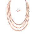 thumbnail image 1 of Set Collar Perlas Triple Aretes Zvezda Plata 0.925 Mujer beige Unitalla, 1 of 4