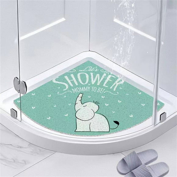 Bathroom Products Shower Nozzle Corner Shower Mat Non Slip Bath Mat Pvc Loofah Shower Floor Mats for Showers Bathmat with Drain Holes Anti Slip Shower Mat for Bathroom Floor Tub Elderly